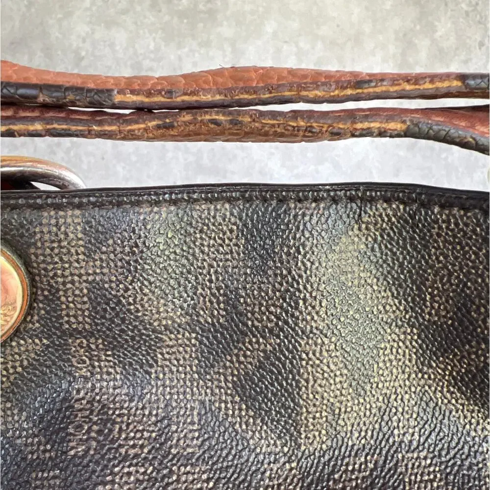 Michael Kors Brown MK Signature Coated Canvas Cynthia Medium Satchel w wallet